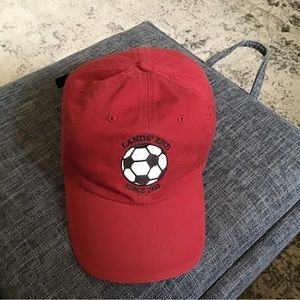 Lands End since 1963 soccer cap.  Red with black lettering.  Adjustable …